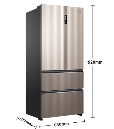 卡萨帝550多门拼色零距离自由嵌入式冰箱